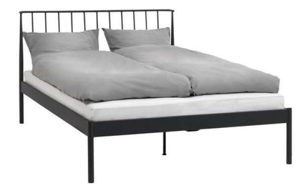 Bedframe ABILDRO 140x200 zwart