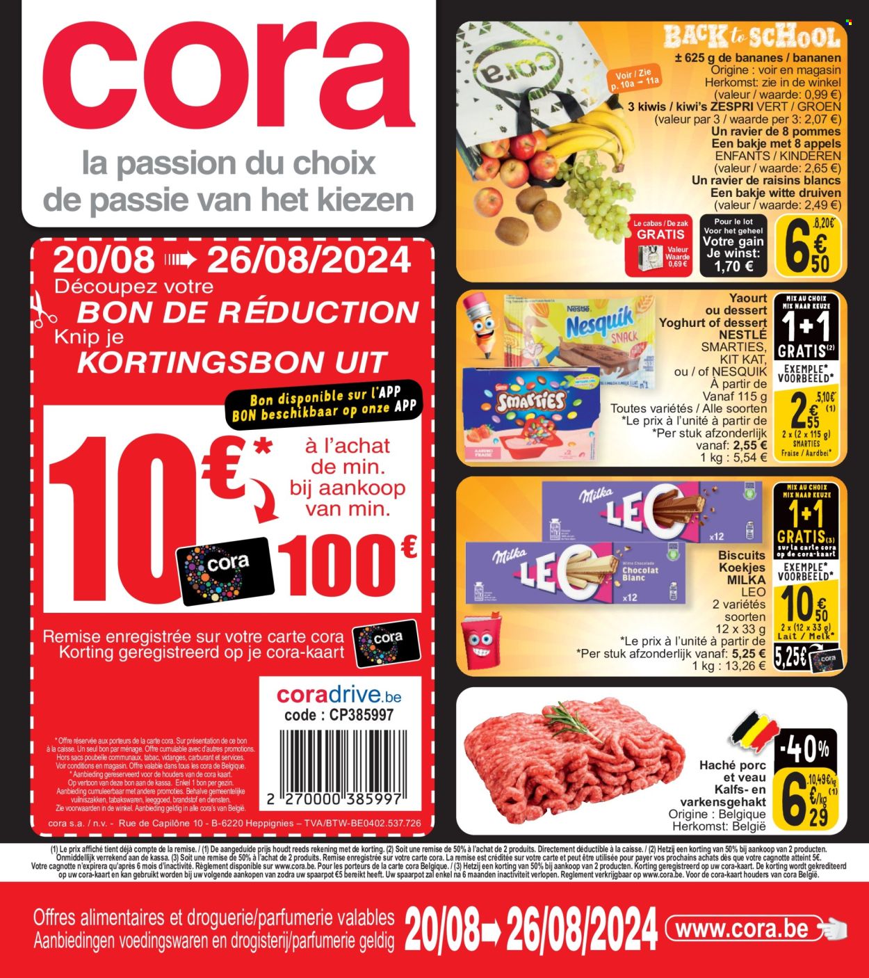 Cora-aanbieding - 20/08/2024 - 26/09/2024. Pagina 1