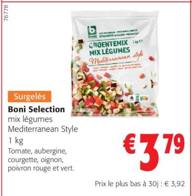 Boni Selection mix légumes Mediterranean Style