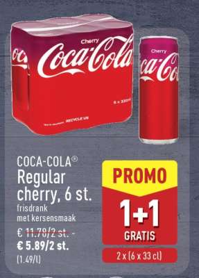 COCA-COLA Regular cherry, 6 st.
